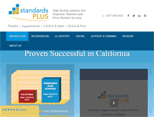 Tablet Screenshot of commoncore.standardsplus.org